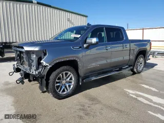 2022 GMC Sierra 1500 SLT with VIN 1GTU9DED6NZ208526, listed as a Copart auction lot 87836935 with 50,864 mi miles and Salvage Title. Bid and sale history available at carsss.com. Image 1.