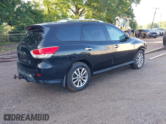 2013 Nissan Pathfinder SL with VIN 5N1AR2MM4DC658021, listed as a IAAI auction lot 42366360 with 254,620 mi miles and . Bid and sale history available at DreamBid. Image 4.
