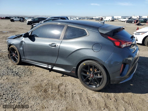 2019 Hyundai Veloster Turbo R-Spec with VIN KMHTH6AB7KU020391, listed as a Copart auction lot 49840155 with 116,984 mi miles and Salvage Title. Bid and sale history available at carsss.com. Image 2.