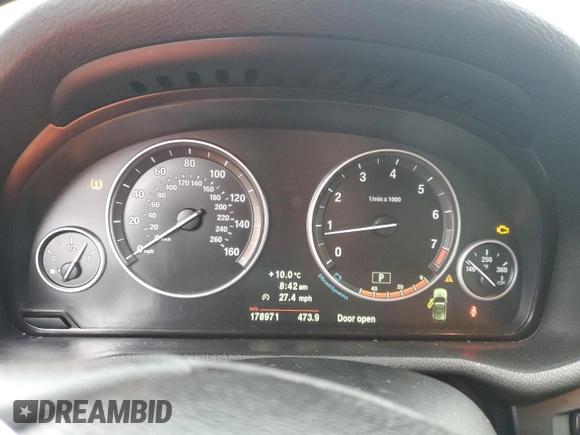 2013 BMW X3 xDrive28i with VIN 5UXWX9C54D0D02867, listed as a Copart auction lot 44048615 with 178,971 mi miles and Salvage Title. Bid and sale history available at carsss.com. Image 9.