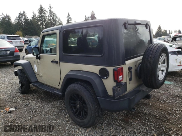 2017 Jeep Wrangler Willys Wheeler with VIN 1C4AJWAG8HL604146, listed as a Copart auction lot 79485174 with 24,888 mi miles and Salvage Title. Bid and sale history available at DreamBid. Image 2.