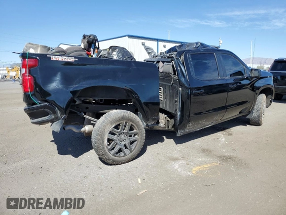 2022 Chevrolet Silverado 1500 LT Trail Boss with VIN 3GCUDFEL4NG586071, listed as a Copart auction lot 72244214 with Not Provided miles and Non Repairable. Bid and sale history available at DreamBid. Image 3.