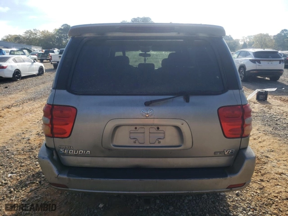 2004 Toyota Sequoia SR5 with VIN 5TDZT34A74S216756, listed as a Copart auction lot 50527255 with 267,325 mi miles and Clean Title. Bid and sale history available at carsss.com. Image 6.