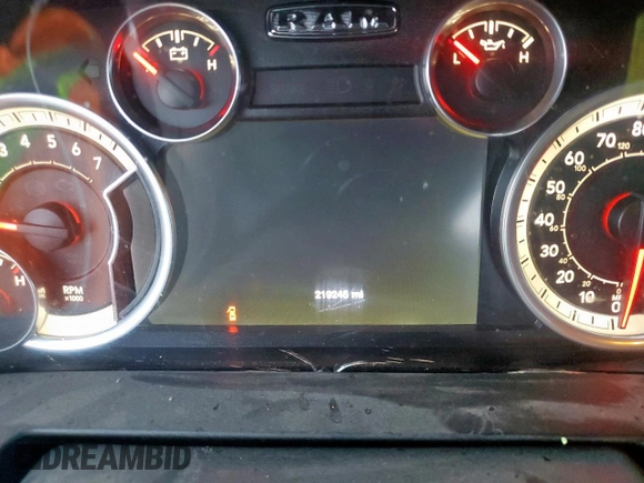 2016 Ram 1500 Lone Star with VIN 1C6RR6LT6GS278512, listed as a Copart auction lot 48126345 with 219,245 mi miles and Clean Title. Bid and sale history available at carsss.com. Image 9.