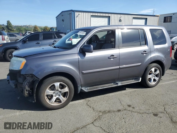 2015 Honda Pilot EX-L with VIN 5FNYF3H75FB030724, listed as a Copart auction lot 57457575 with 142,613 mi miles and Salvage title. Bid and sale history available at DreamBid. Image 1.