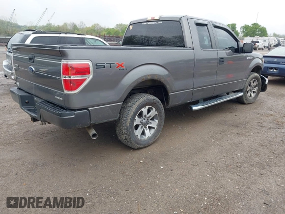 2013 Ford F-150 XL with VIN 1FTFX1EF8DKE38140, listed as a IAAI auction lot 41996035 with 161,332 mi miles. Bid and sale history available at carsss.com. Image 4.