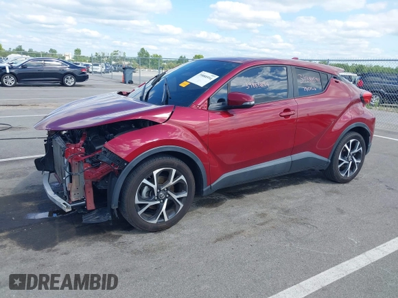 2018 Toyota C-HR XLE with VIN NMTKHMBX0JR030776, listed as a IAAI auction lot 39888594 with 73,011 mi miles and . Bid and sale history available at DreamBid. Image 2.