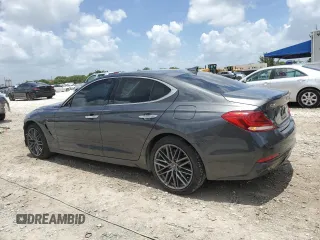 2019 Genesis G70 Advanced with VIN KMTG34LA7KU043961, listed as a Copart auction lot 60412685 with 47,710 mi miles and Salvage title. Bid and sale history available at DreamBid. Image 2.