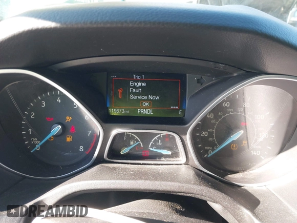 2016 Ford Focus SE with VIN 1FADP3F27GL390830, listed as a IAAI auction lot 41665012 with 119,673 mi miles. Bid and sale history available at carsss.com. Image 7.