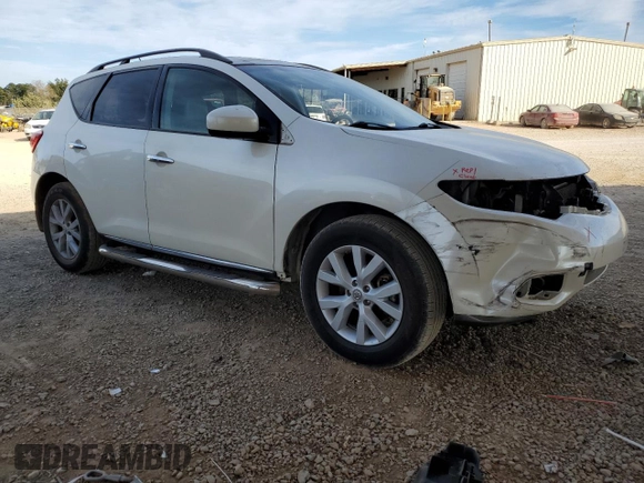 2012 Nissan Murano SV with VIN JN8AZ1MW7CW207439, listed as a Copart auction lot 55770435 with 208,782 mi miles and Salvage Title. Bid and sale history available at carsss.com. Image 4.