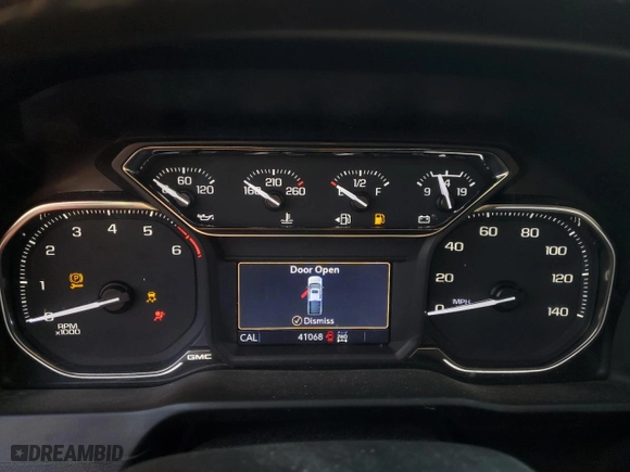 2022 GMC Sierra 1500 SLT with VIN 1GTU9DED5NZ175017, listed as a Copart auction lot 42647105 with 41,068 mi miles and Salvage Title. Bid and sale history available at carsss.com. Image 9.