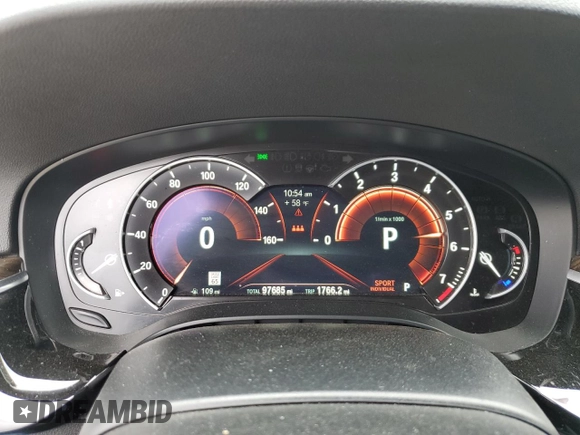 2019 BMW 5 Series 530i with VIN WBAJA5C50KBX86778, listed as a Copart auction lot 48829915 with 97,685 mi miles and Salvage Title. Bid and sale history available at carsss.com. Image 9.