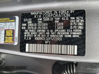 2023 Kia Sorento SX Prestige z VIN KNDRKDLG0P5223931, wystawiony jako Copart lot #54224625 z przebiegiem 27 047 mil mil oraz Szkody całkowita. Historia ofert i sprzedaży dostępna na DreamBid. Obrazek 13.