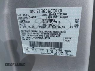 2006 Ford Escape Hybrid with VIN 1FMYU96H76KA14124, listed as a IAAI auction lot 42063449 with 53,055 mi miles and . Bid and sale history available at DreamBid. Image 9.