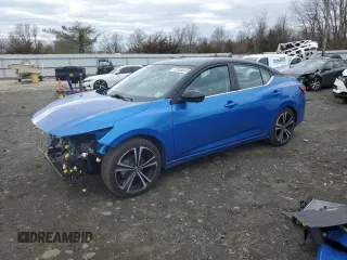 2023 Nissan Sentra SR with VIN 3N1AB8DVXPY263585, listed as a Copart auction lot 47265645 with 46,125 mi miles and Salvage Title. Bid and sale history available at DreamBid. Image 1.