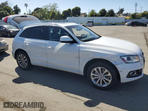 2015 Audi Q5 Premium Plus with VIN WA1LFAFP5FA020120, listed as a Copart auction lot 57253915 with 140,505 mi miles and Salvage title. Bid and sale history available at DreamBid. Image 4.