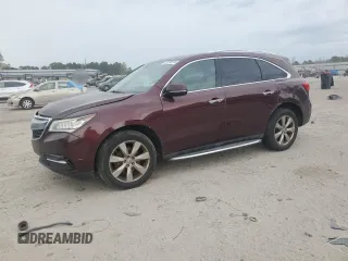 2014 Acura MDX Advance with VIN 5FRYD4H8XEB046967, listed as a Copart auction lot 52093545 with 172,925 mi miles and Salvage title. Bid and sale history available at DreamBid. Image 1.