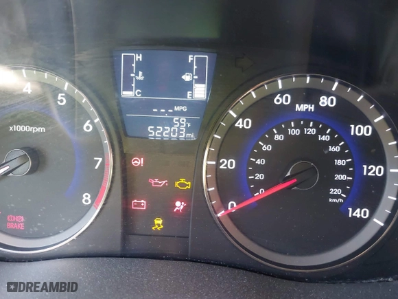 2017 Hyundai Accent SE with VIN KMHCT4AE3HU352236, listed as a IAAI auction lot 41823289 with 52,203 mi miles. Bid and sale history available at carsss.com. Image 7.