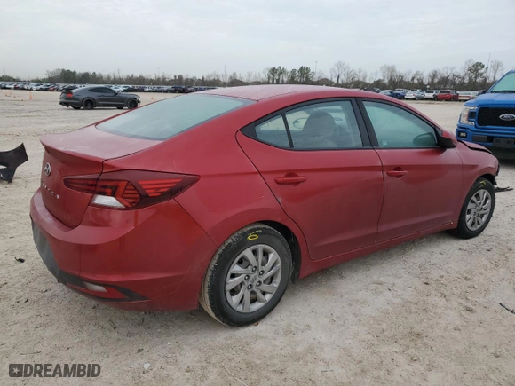2019 Hyundai Elantra SE with VIN KMHD74LFXKU888767, listed as a Copart auction lot 48299725 with 69,182 mi miles and Salvage Title. Bid and sale history available at carsss.com. Image 3.