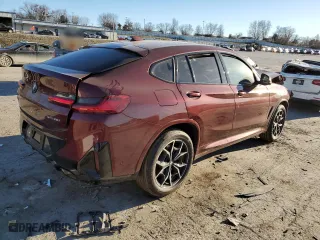 2025 BMW X4 xDrive30i with VIN 5UX33DT02S9X66462, listed as a Copart auction lot 47371815 with 1,200 mi miles and Salvage Title. Bid and sale history available at carsss.com. Image 3.