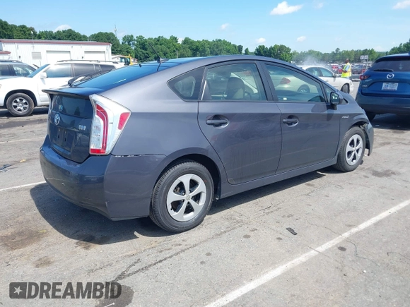 2015 Toyota Prius Four with VIN JTDKN3DU4F2004333, listed as a IAAI auction lot 42498090 with 237,179 mi miles and . Bid and sale history available at DreamBid. Image 4.