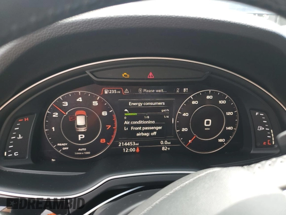 2017 Audi Q7 Premium Plus with VIN WA1LAAF75HD058074, listed as a Copart auction lot 63446045 with 214,453 mi miles and Clean title. Bid and sale history available at DreamBid. Image 10.