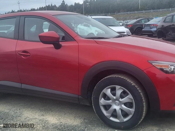 2018 Mazda CX-3 Sport with VIN JM1DKFB70J1322030, listed as a Copart auction lot 43591141 with 34,329 mi miles and Non Repairable. Bid and sale history available at carsss.com. Image 1.
