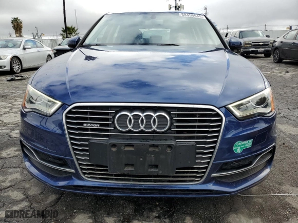 2016 Audi A3 e-tron Premium with VIN WAUUPBFF1GA063758, listed as a Copart auction lot 88456045 with 29,437 mi miles and Salvage Title. Bid and sale history available at carsss.com. Image 5.