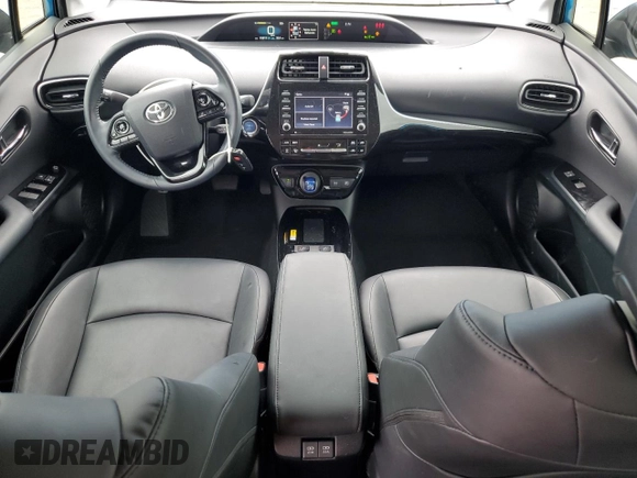 2021 Toyota Prius L Eco with VIN JTDKAMFU1M3146516, listed as a Copart auction lot 58406175 with 19,911 mi miles and Salvage title. Bid and sale history available at DreamBid. Image 8.