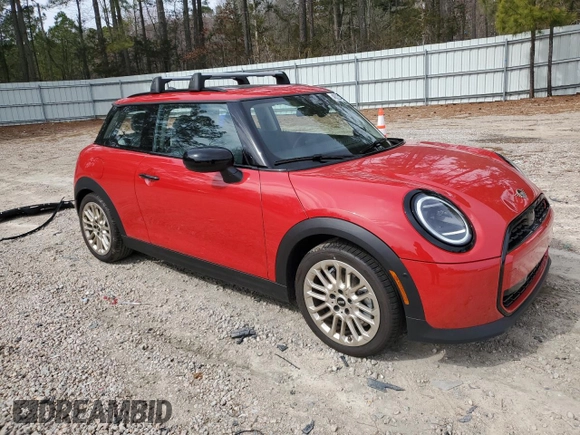 2025 MINI Hardtop Cooper S with VIN WMW23GD00S2W15493, listed as a Copart auction lot 48223195 with 181 mi miles and Salvage Title. Bid and sale history available at DreamBid. Image 4.