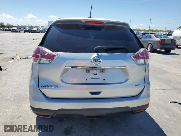 2015 Nissan Rogue S with VIN KNMAT2MV3FP535479, listed as a Copart auction lot 50751055 with 107,241 mi miles and Clean Title. Bid and sale history available at DreamBid. Image 6.