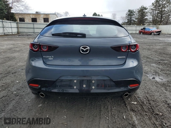 2020 Mazda Mazda3 Hatchback Premium Package with VIN JM1BPBNM0L1175925, listed as a Copart auction lot 52378605 with 47,301 mi miles and Salvage Title. Bid and sale history available at carsss.com. Image 6.