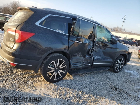 2022 Honda Pilot Touring 7-Passenger with VIN 5FNYF6H60NB100721, listed as a Copart auction lot 41966595 with 0 mi miles and Salvage Title. Bid and sale history available at carsss.com. Image 3.