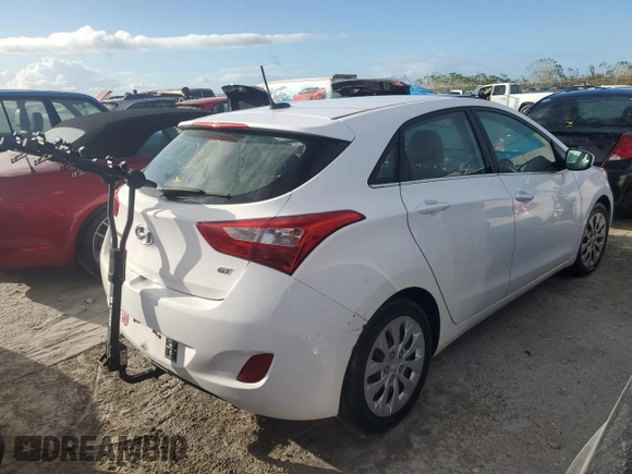 2016 Hyundai Elantra GT with VIN KMHD35LH7GU256688, listed as a Copart auction lot 75697354 with 0 mi miles and Non Repairable. Bid and sale history available at carsss.com. Image 3.