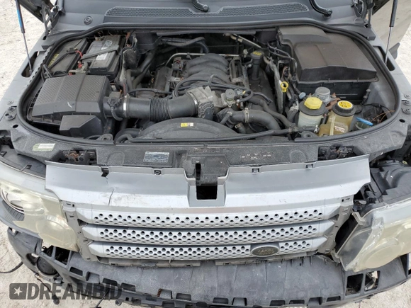2008 Land Rover Range Rover Sport HSE с VIN SALSK25458A125939, выставлен на аукционе Copart как лот 59416805 с пробегом Не указан миль и Списание • Salvage title. История ставок и продаж доступна на DreamBid. Изображение 12.
