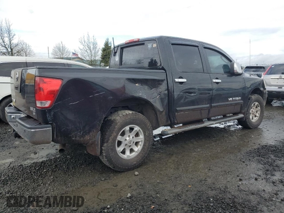 2005 Nissan Titan LE with VIN 1N6AA07B15N552302, listed as a Copart auction lot 44396985 with 172,401 mi miles and Salvage Title. Bid and sale history available at carsss.com. Image 3.