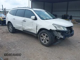 2015 Chevrolet Traverse LT z VIN 1GNKRHKD1FJ146849, wystawiony jako IAAI lot #42425111 z przebiegiem Nie podano mil oraz . Historia ofert i sprzedaży dostępna na DreamBid. Obrazek 1.