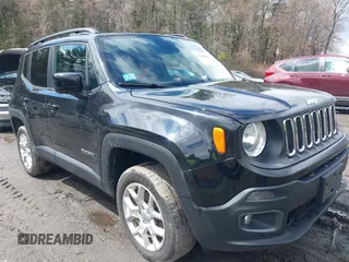 2016 Jeep Renegade Latitude with VIN ZACCJBBT3GPD93736, listed as a IAAI auction lot 41986406 with 98,571 mi miles. Bid and sale history available at carsss.com. Image 1.