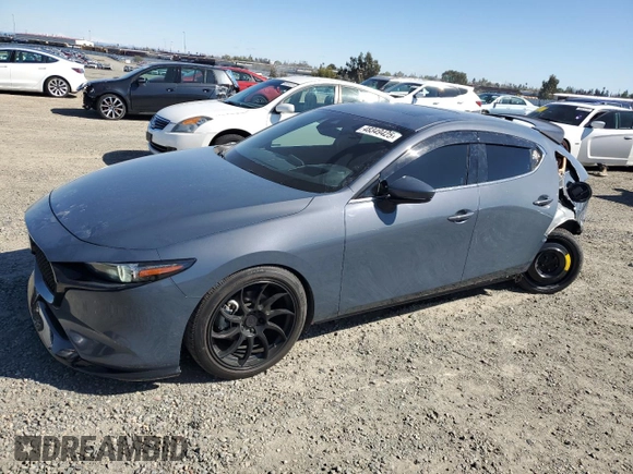 2022 Mazda Mazda3 Hatchback Premium with VIN JM1BPAML3N1501092, listed as a Copart auction lot 48349425 with 50,485 mi miles and Salvage Title. Bid and sale history available at carsss.com. Image 1.