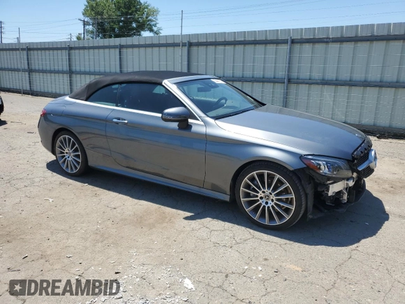 2021 Mercedes-Benz C 300 with VIN W1KWK8DB8MG054955, listed as a Copart auction lot 59444314 with 36,114 mi miles and Salvage Title. Bid and sale history available at DreamBid. Image 4.