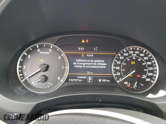 2019 Infiniti QX50 Pure with VIN 3PCAJ5M37KF108445, listed as a Copart auction lot 82199064 with 133,707 mi miles and Salvage title. Bid and sale history available at DreamBid. Image 9.