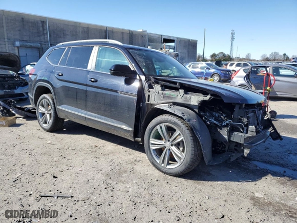 2019 Volkswagen Atlas 3.6L V6 SE w/Technology R-Line with VIN 1V2XR2CA4KC593642, listed as a Copart auction lot 45690315 with 56,454 mi miles and Salvage Title. Bid and sale history available at carsss.com. Image 4.