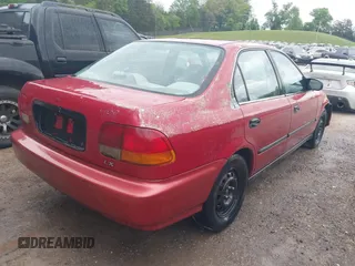 1997 Honda Civic LX with VIN 1HGEJ6672VL019621, listed as a IAAI auction lot 42081226 with 194,957 mi miles. Bid and sale history available at carsss.com. Image 4.