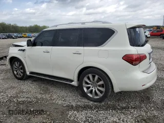 2014 Infiniti QX80 with VIN JN8AZ2NF2E9552447, listed as a Copart auction lot 51625235 with 88,140 mi miles and Salvage Title. Bid and sale history available at carsss.com. Image 2.