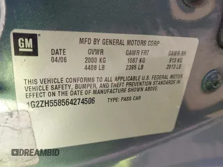2006 Pontiac G6 GT with VIN 1G2ZH558564274506, listed as a IAAI auction lot 41757399 with 365,128 mi miles and . Bid and sale history available at DreamBid. Image 9.