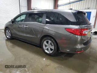 2018 Honda Odyssey EX-L z VIN 5FNRL6H77JB013494, wystawiony jako Copart lot #56348745 z przebiegiem 21 368 mil mil oraz Szkoda całkowita • Salvage title. Historia ofert i sprzedaży dostępna na DreamBid. Obrazek 2.