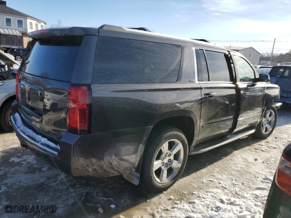 2016 Chevrolet Suburban LTZ with VIN 1GNSKJKC2GR373814, listed as a Copart auction lot 43139165 with 164,769 mi miles and Salvage Title. Bid and sale history available at carsss.com. Image 3.
