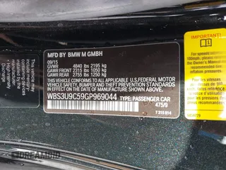 2016 BMW M4 with VIN WBS3U9C59GP969044, listed as a IAAI auction lot 41457982 with 42,013 mi miles. Bid and sale history available at carsss.com. Image 9.
