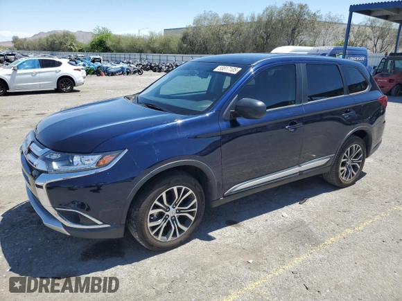 2018 Mitsubishi Outlander ES z VIN JA4AD2A33JJ004725, wystawiony jako Copart lot #55517105 z przebiegiem 79 815 mil mil oraz Szkoda całkowita • Salvage title. Historia ofert i sprzedaży dostępna na DreamBid. Obrazek 1.