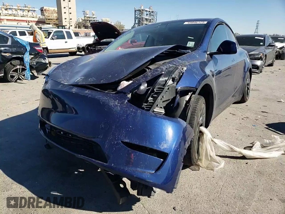 2022 Tesla Model Y Long Range with VIN 7SAYGDEE1NF481639, listed as a Copart auction lot 49896125 with Not Provided miles and Salvage Title. Bid and sale history available at carsss.com. Image 12.